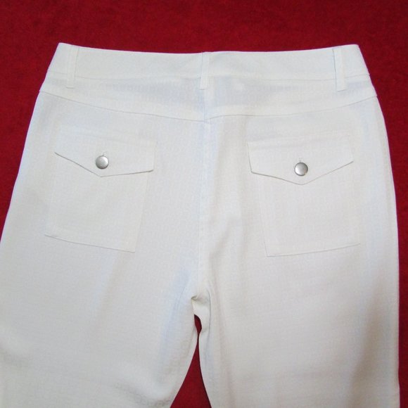 Sharagano White 5 Pocket Pants Stretch Perfect! - Picture 2 of 8
